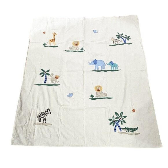 Kids Shower Curtain & Hooks See Description!! Jungle Animals Theme Decor - Picture 1 of 9